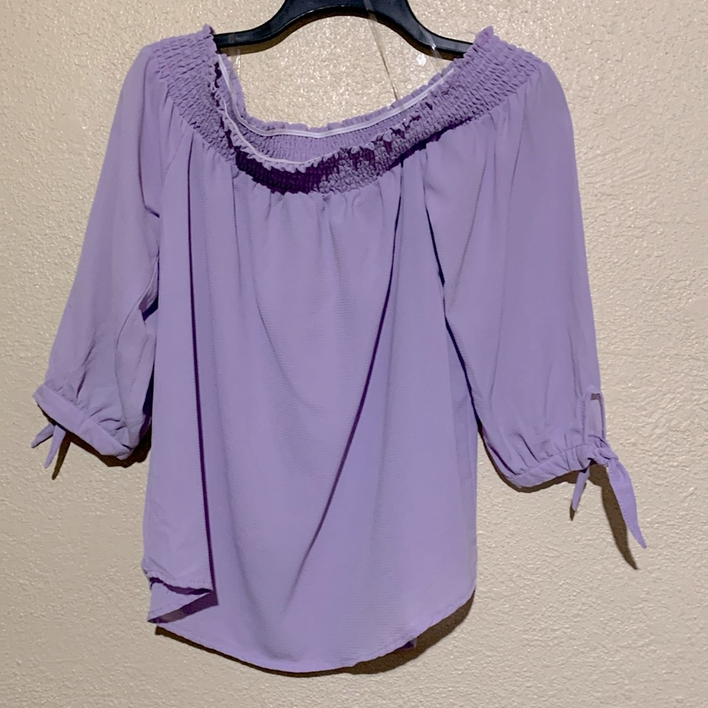 Rue21 Lavender Off-Shoulder Blouse